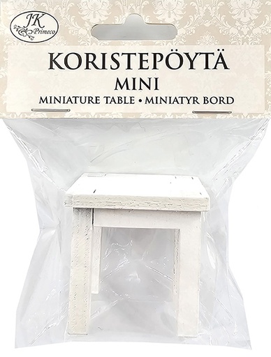 [8408] Koristepöytä mini valkoinen