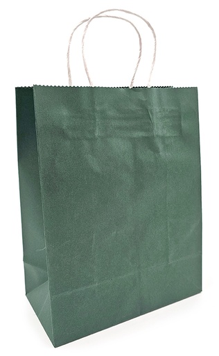 [7294] Gift bag M dark green