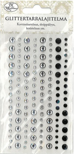 [1962] Rhinestone sticker assortment clear/silver