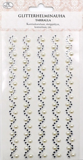 [1964] Rhinestone sticker ribbon Elegance