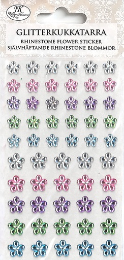 [1969] Rhinestone sticker flower color assortment