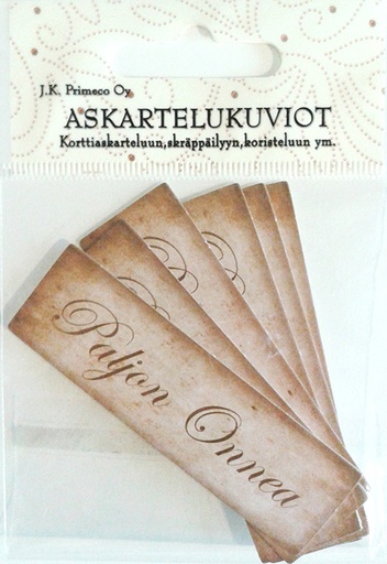 [1976] Die cuts Paljon onnea nostalgia 6pcs