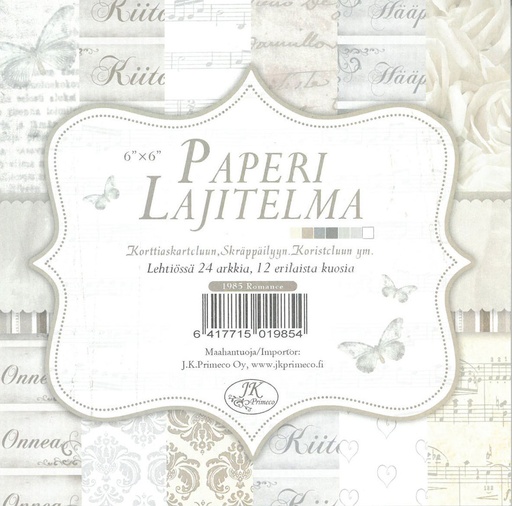 [1985] Paper assortment 6x6 Romance Glitter