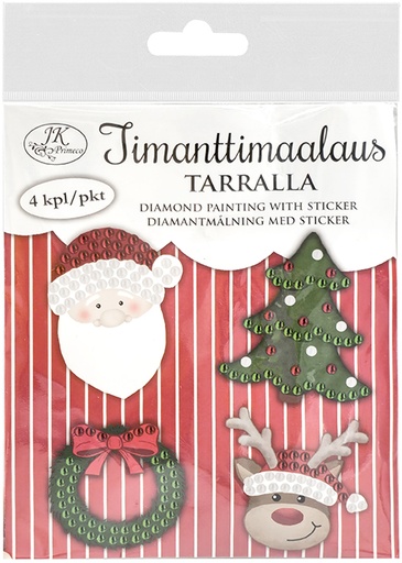 [2003] Diamond painting with sticker Christmas characters 4pcs