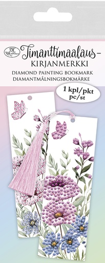 [2194] Diamond painting bookmark Flowers