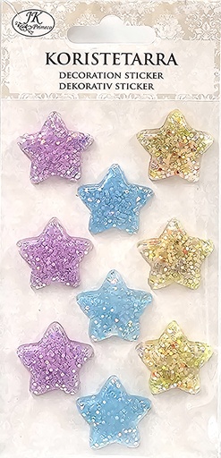 [2799] Decoration sticker Star pastel