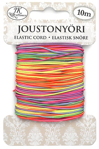 [3738] Elastic cord 1mm x 10m Rainbow