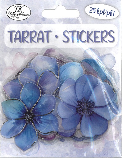 [4263] Sticker Flowers blue/lilac 25pcs