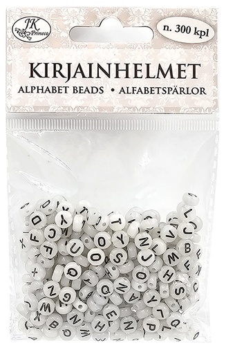 [4613] Alphabet beads glow-in-the-dark 300pcs