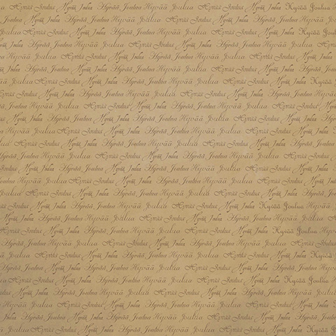 [2054] Gift wrapping paper natural 70cm x 5m Jouluteksti