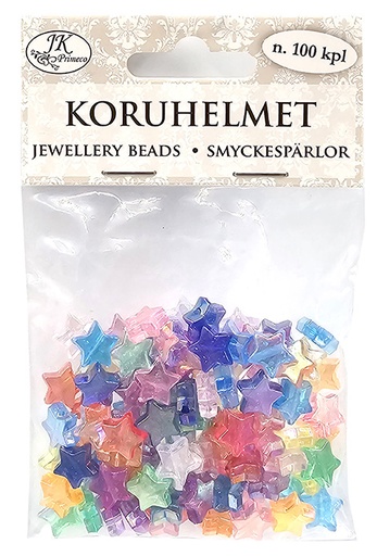 [7116] Jewellery beads Star color assortment 100pcs