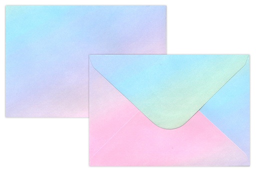 [7706] Envelope C6 Rainbow pastel 10pcs