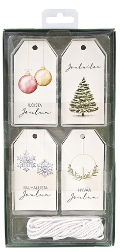 [2071] Gift tag set Joulu Kuura 20pcs
