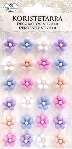 [2791] Decoration sticker Flower pastel 2