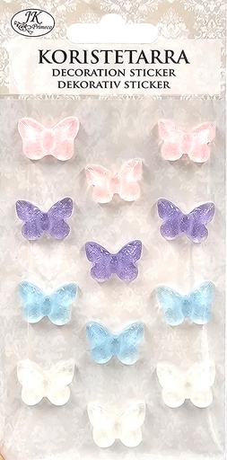 [2794] Decoration sticker Butterfly pastel