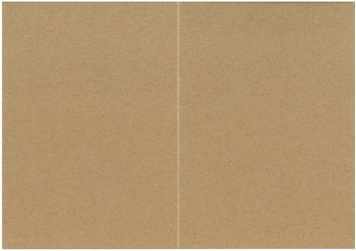 [2098] Folded card recycled brown 10pcs