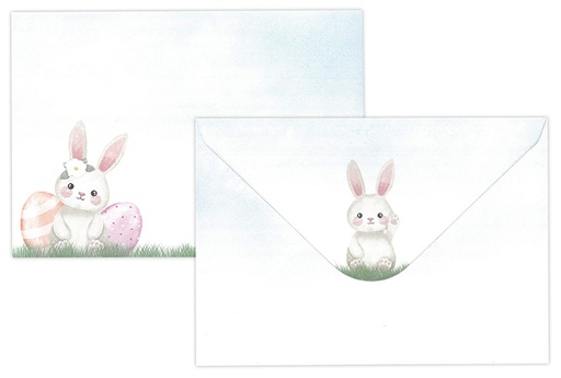 [7707] Envelope C6 Easter bunny 10pcs