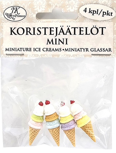 [8414] Koristejäätelöt mini 4kpl