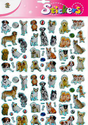 [2111] Giant sticker Dogs