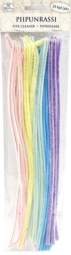 [4555] Pipe cleaner Pastel assortment 2 25pcs