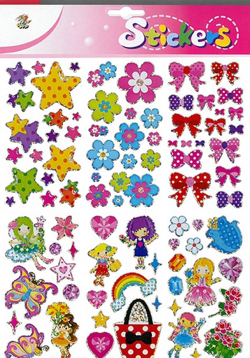 [2114] Giant sticker Girls