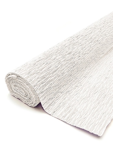 [6770] Florist crepe paper 50 x 250cm white