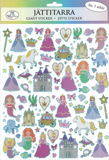 [2129] Giant sticker Princesses