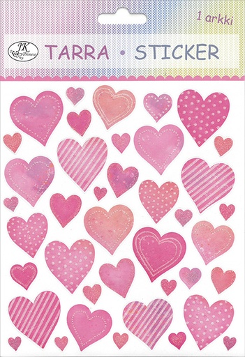 [2156] Sticker Hearts pink