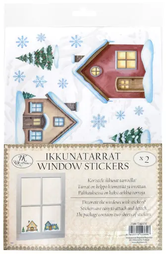 [2389] Window sticker A4 Houses 2 sheets