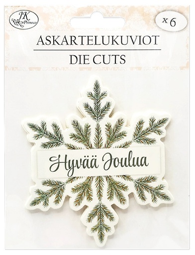 [3466] Die cuts Havu ja teksti 6pcs