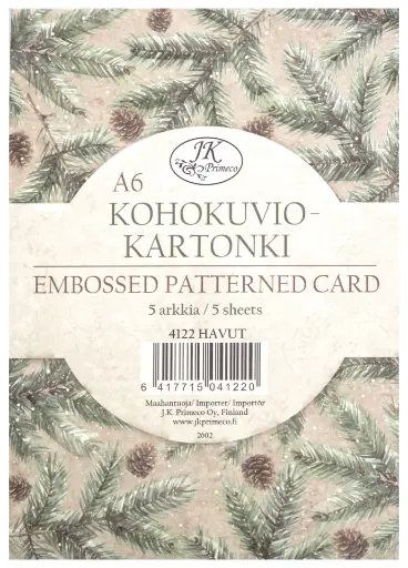 [4122] Kohokuviokartonki A6 Havut 5ark