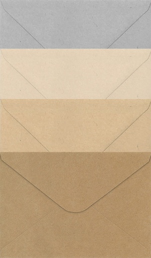 [2185] Envelope assortment C6 Mist natural 20pcs