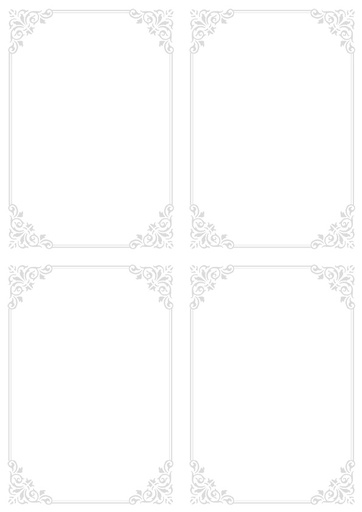 [2275] Decorative paper A4 Matilda pearlescent silver 5pcs