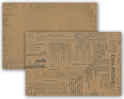 [2339] Envelope C6 Sanomalehti uusioruskea 10pcs