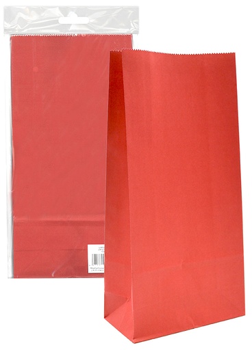 [2412] Paper bag red 10pcs