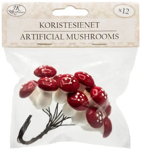 [4880] Koristesienet Kärpässieni 12kpl