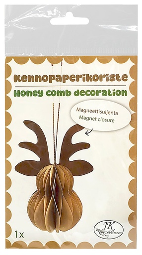 [6719] Honeycomb paper decoration Reindeer