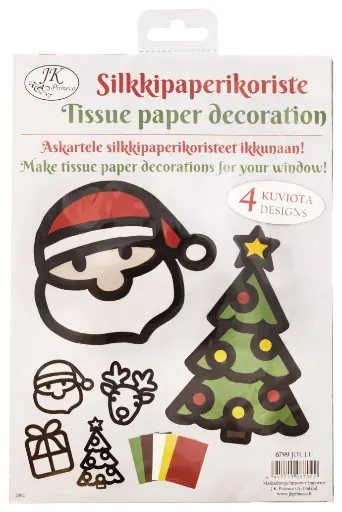 [6799] Tissue paper decoration Christmas 4pcs