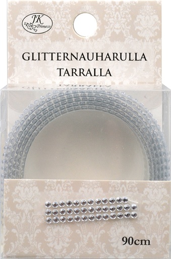 [2450] Rhinestone sticker ribbon roll clear 90cm