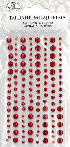 [2459] Pearl sticker assortment red