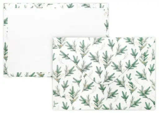 [7712] Envelope C6 Twigs green gold 10pcs