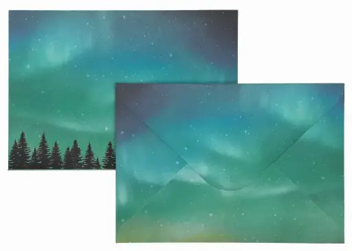 [7772] Envelope C6 Northern lights 10pcs