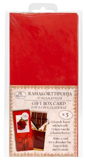 [7964] Box card big red 5pcs