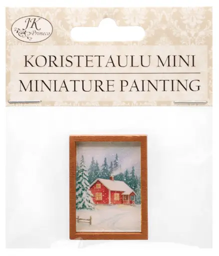 [8388] Miniature painting Winter scenery