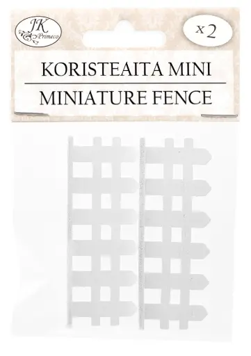 [8426] Miniature fence white 2pcs
