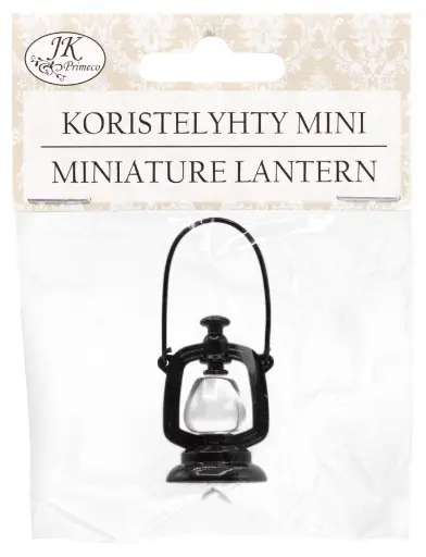 [8428] Miniature lantern black 2