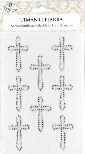 [2464] Rhinestone sticker Cross