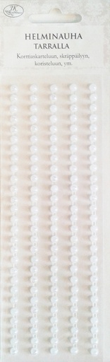 [2470] Pearl sticker ribbon pearlescent white
