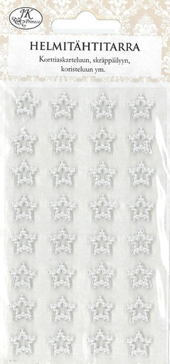 [2475] Pearl sticker star white