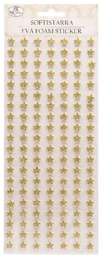 [8967] Eva foam sticker Stars gold glitter
